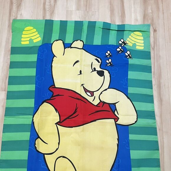 VTG Disney Winnie The Pooh Honey Bee Spring Summer Large Yard Flag - Picture 2 of 12